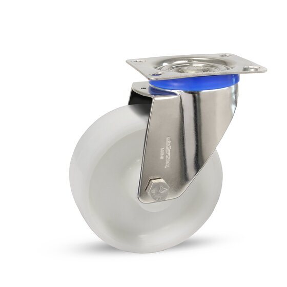 Edelstahl - Transportlenkrolle 160/40 mm