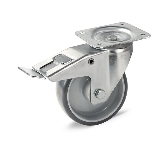 Transportlenkrolle 125/32 mm, verzinkt