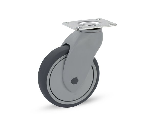 Kunststoff-Apparatelenkrolle 125/32 mm