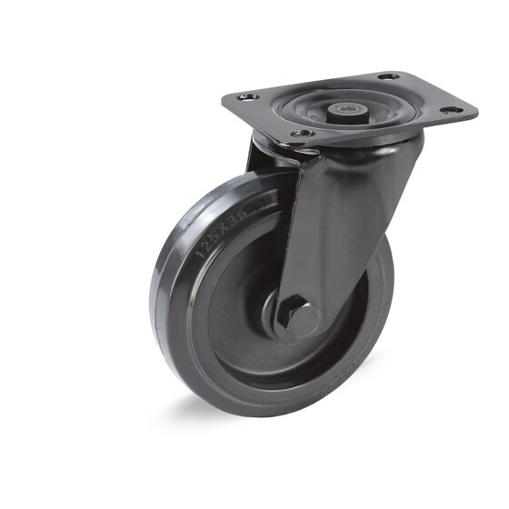 Transportlenkrolle 100/36 mm, schwarz
